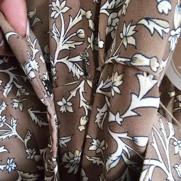 Studio By Pat Argenti Brown Floral Dress Jacket Women’s 14 NWT - Picture 6 of 12